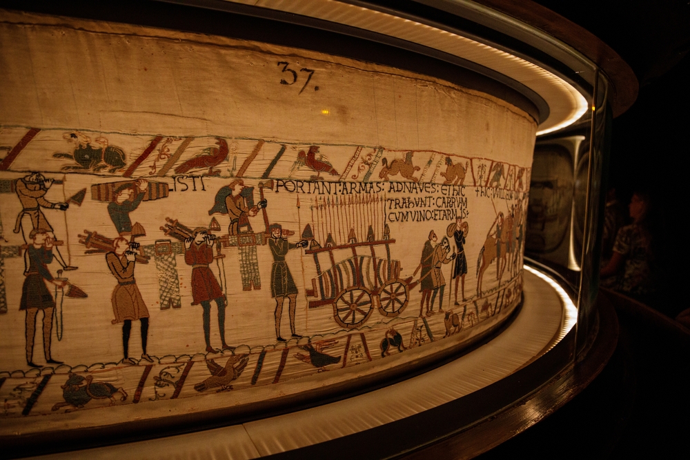 A section of the Bayeux Tapestry